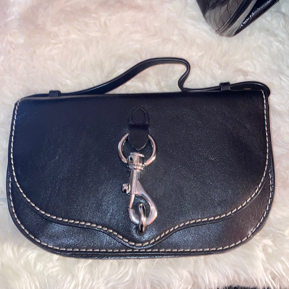 Rebecca minkoff black leather crossbag